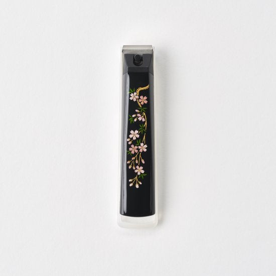 19-4 蒔絵爪切り  一般サイズ しだれ桜