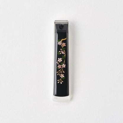 19-4 蒔絵爪切り  一般サイズ しだれ桜