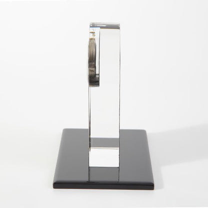 蒔絵ガラス置き時計 浪裏