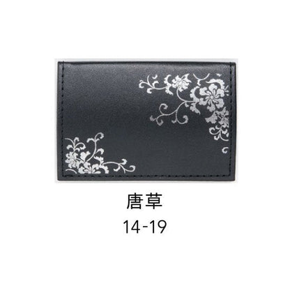14-19 蒔絵カードケース オムレット型 桐箱入り・唐草