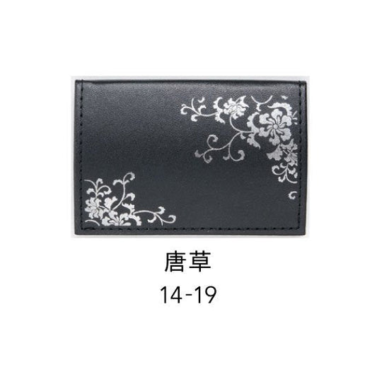 14-19 蒔絵カードケース オムレット型 桐箱入り・唐草