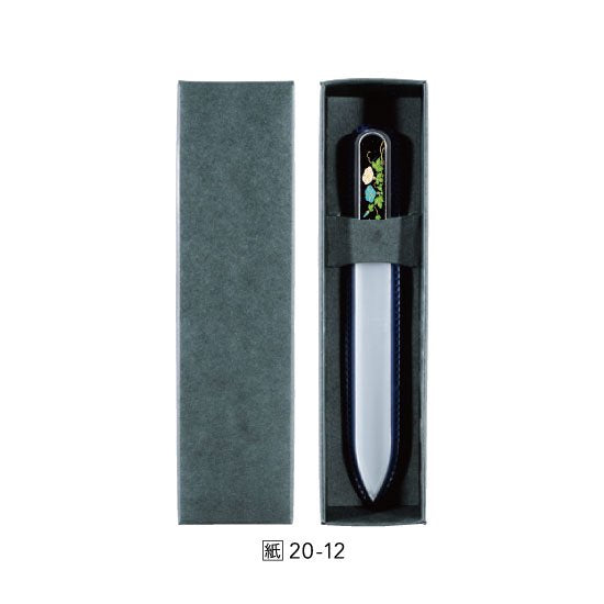 20-12 ブラジェク製高級蒔絵爪ヤスリ 紙箱入り 七月・朝顔