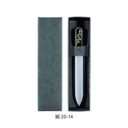 20-14 ブラジェク製高級蒔絵爪ヤスリ 紙箱入り 九月・萩