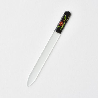 20-34 ブラジェク製高級蒔絵爪ヤスリ OPP包装 十二月・椿