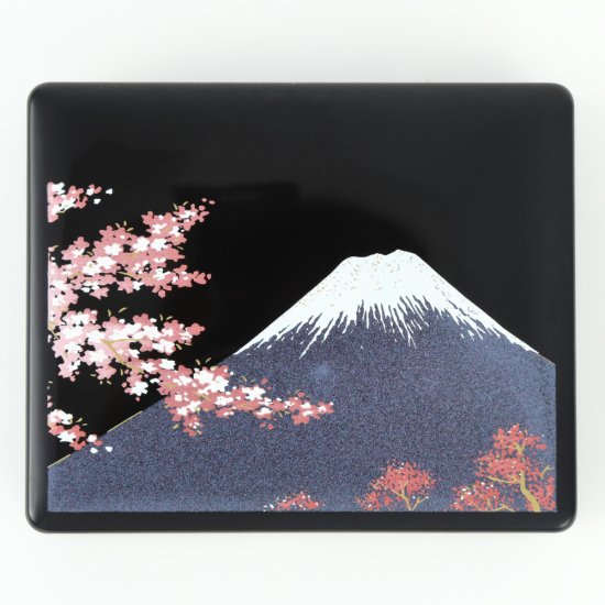 24-2 蒔絵印鑑ケース・富士に桜