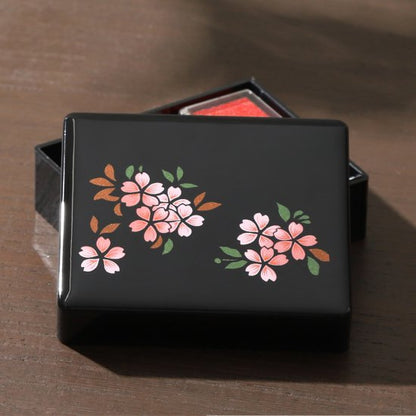 24-4 蒔絵印鑑ケース・桜