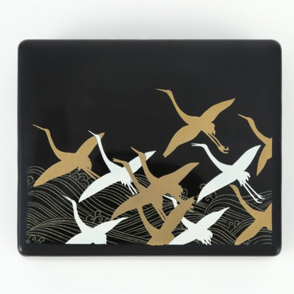 24-5 蒔絵印鑑ケース・波に鶴