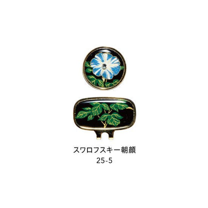25-5 蒔絵ゴルフマーカー・朝顔