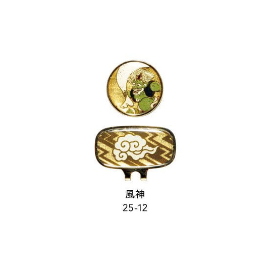 25-12 蒔絵ゴルフマーカー・風神