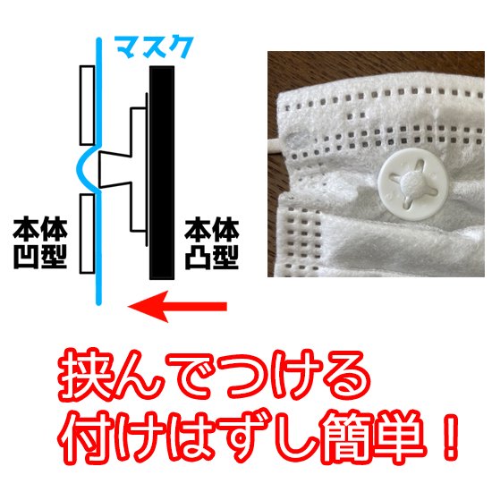 蒔絵マスクチャーム「WAKUPITA(わくぴた）」 単品 アマビエ(赤)