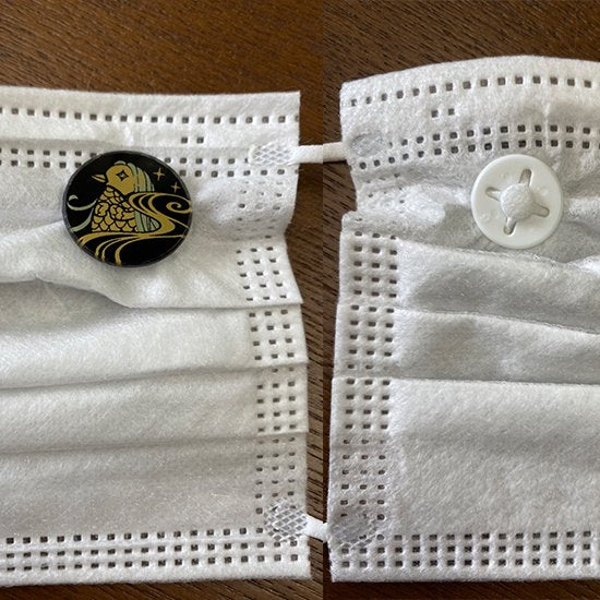 蒔絵マスクチャーム「WAKUPITA(わくぴた）」 単品 市松・麻