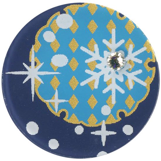 蒔絵マスクチャーム「WAKUPITA(わくぴた）」  　雪輪