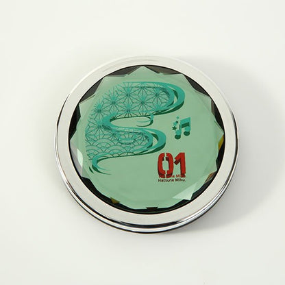 蒔絵×初音ミク 蒔絵クリアコンパクトミラー(グリーン)