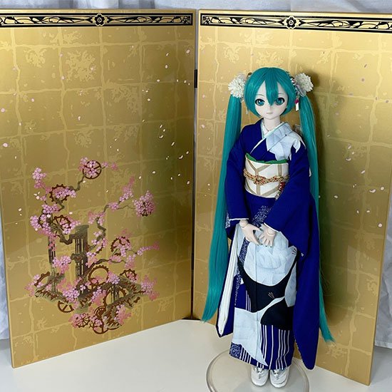 初音ミク　千本桜　金びょうぶ