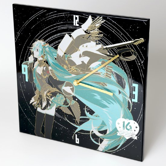 初音ミク Happy 16th Birthday　蒔絵掛け時計-MAKIE WALL CLOCK-