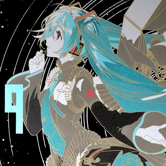 初音ミク Happy 16th Birthday　蒔絵掛け時計-MAKIE WALL CLOCK-
